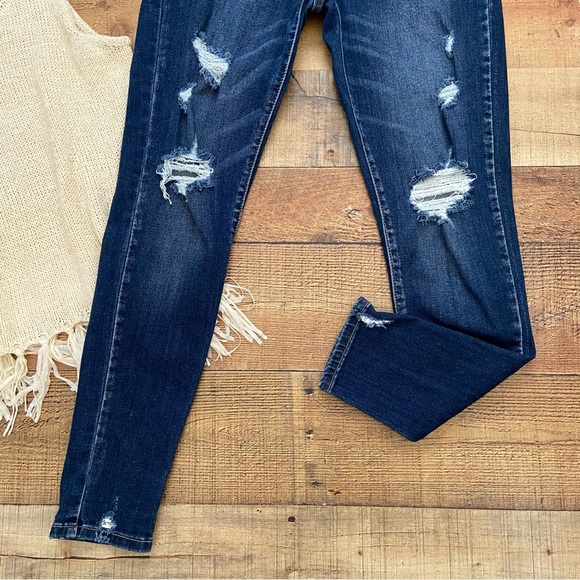 KANCAN Distressed Estilo Skinny Jeans Great Stretch - Picture 4 of 12